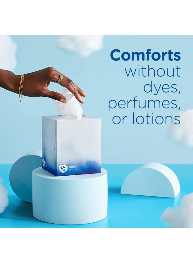 Procter & Gamble Puffs Ultra Soft Facial Tissues, 4 Cubes, 56 Facial Tissues Per Box - Image 4