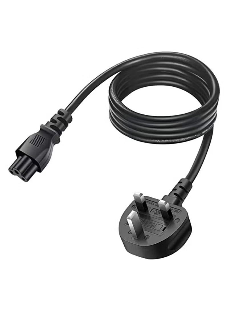 MIGOFAST 3 Pin Power Cable With UK Plug Black - Image 2