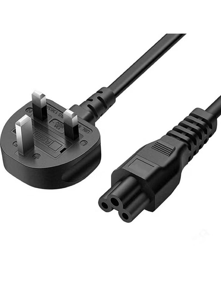 MIGOFAST 3 Pin Power Cable With UK Plug Black - Image 1