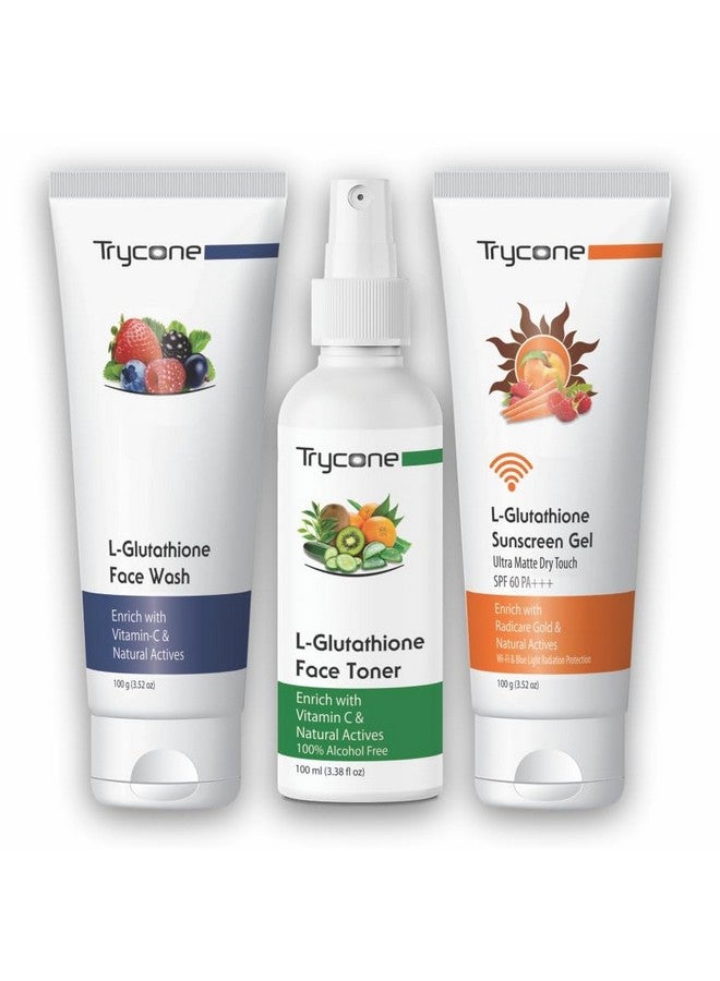 Trycone L- Glutathione & Vitamin C Sun Damage Control Skin Care - Pack Of 3… - Image 1