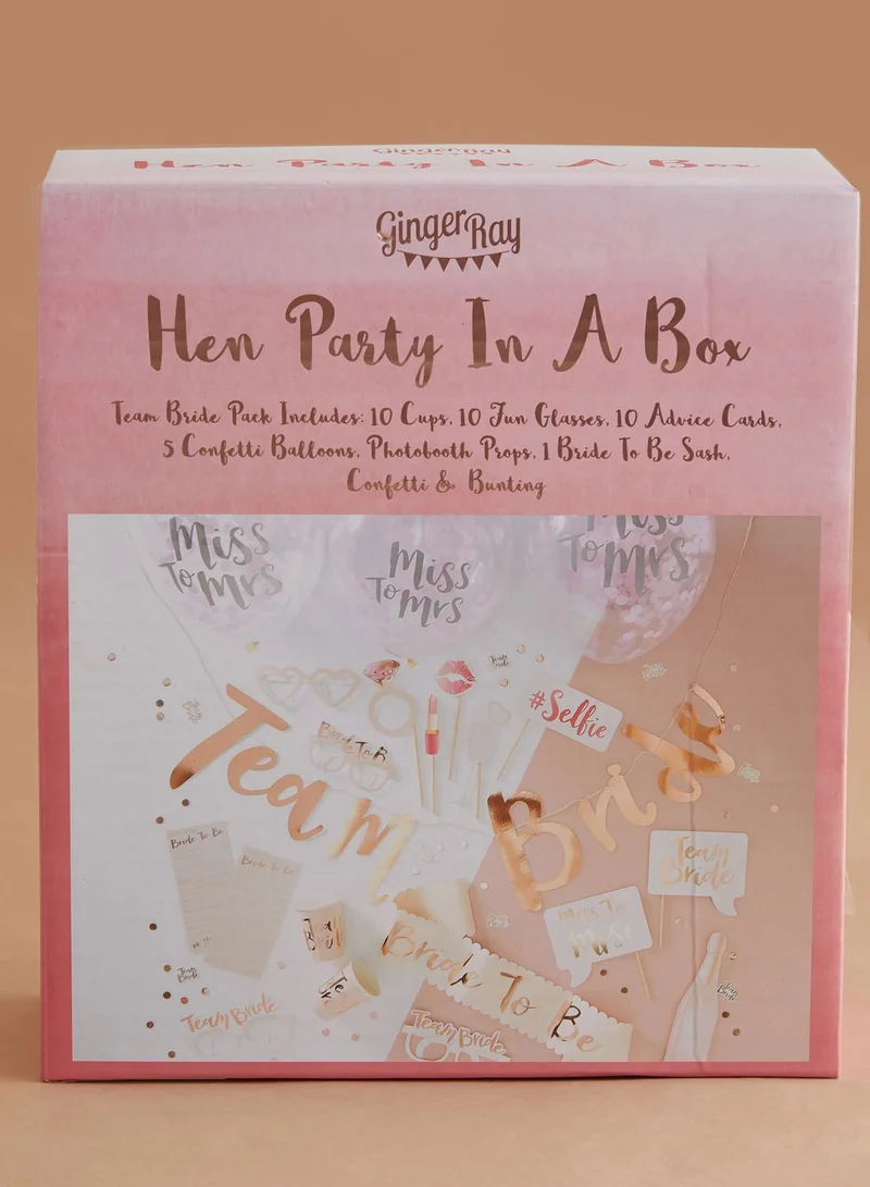 Ginger Ray Hen Party in a Box - Team Bride
