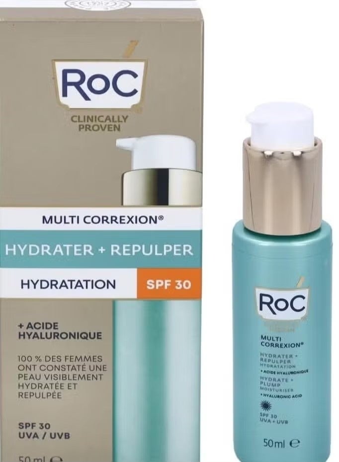 RoC MULTI CORREXION HYDRATE + PLUMP DAILY MOISTURIZER (SPF 30) 50ML - Image 2