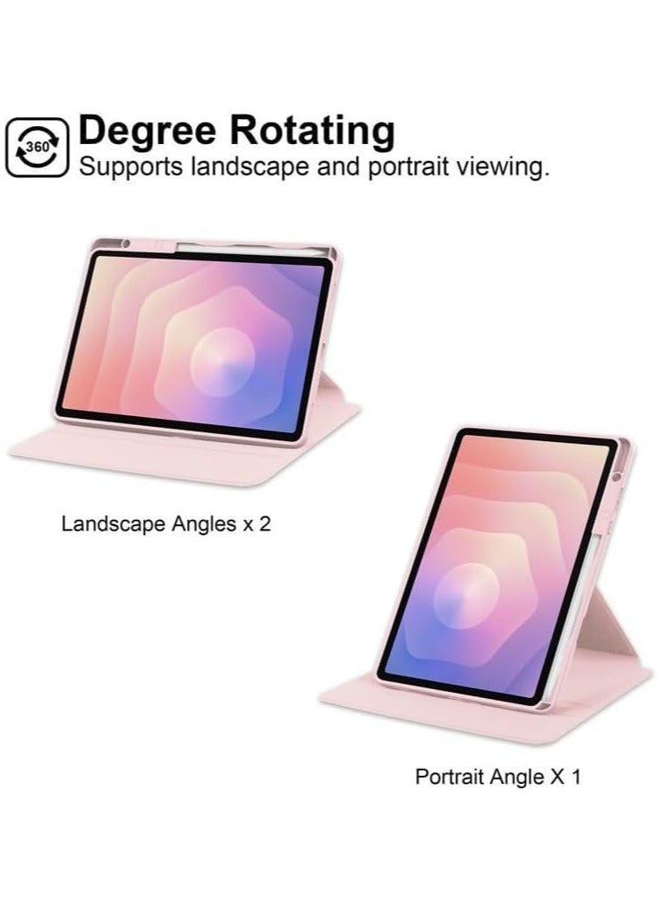 Case compatible with Samsung Galaxy Tab S11 11-inch 2025, transparent acrylic multi-angle hard PC case with stylus holder and protective stand, clear back panel, auto wake/sleep function. - Image 3