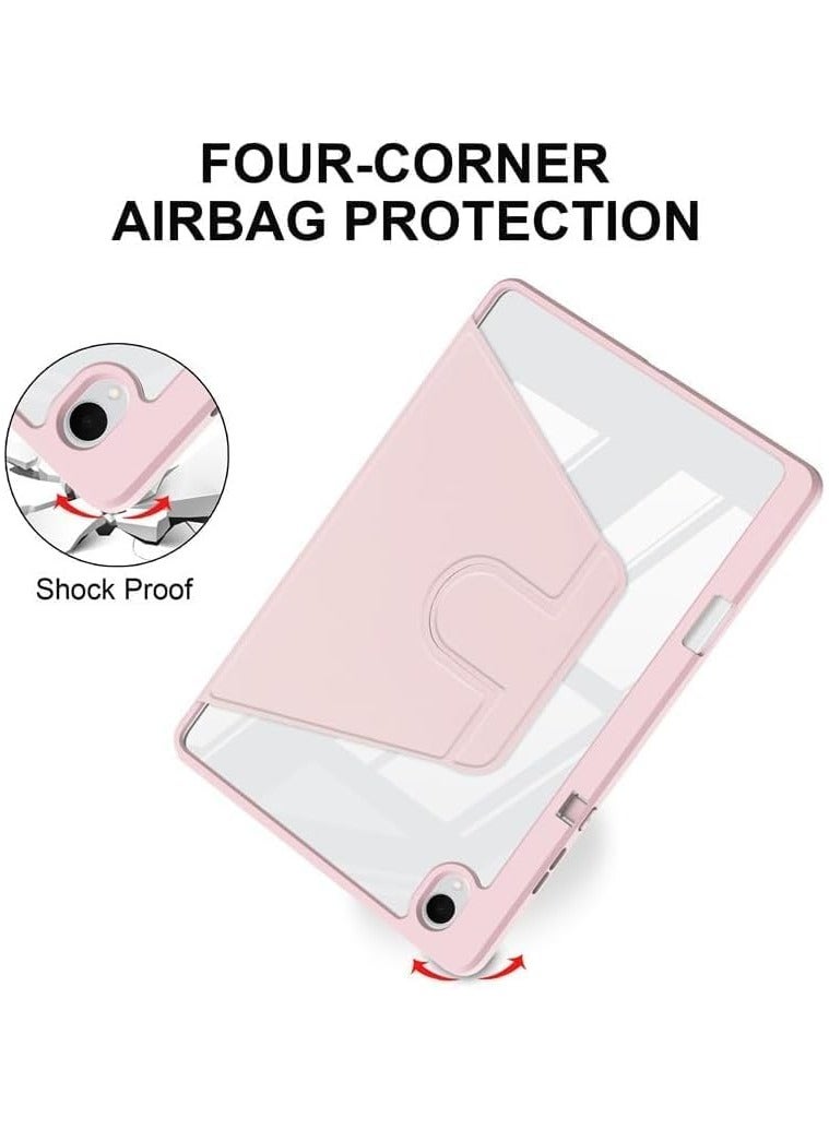 Case compatible with Samsung Galaxy Tab S11 11-inch 2025, transparent acrylic multi-angle hard PC case with stylus holder and protective stand, clear back panel, auto wake/sleep function. - Image 2