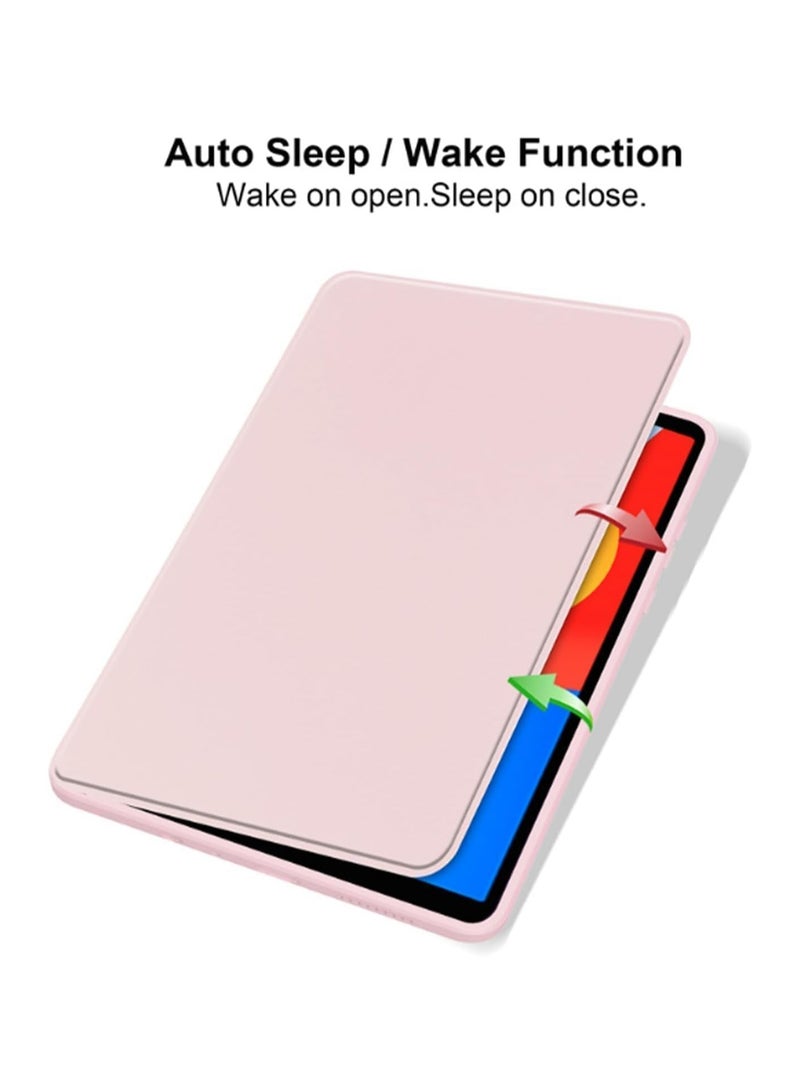 Case compatible with Samsung Galaxy Tab S11 11-inch 2025, transparent acrylic multi-angle hard PC case with stylus holder and protective stand, clear back panel, auto wake/sleep function. - Image 5