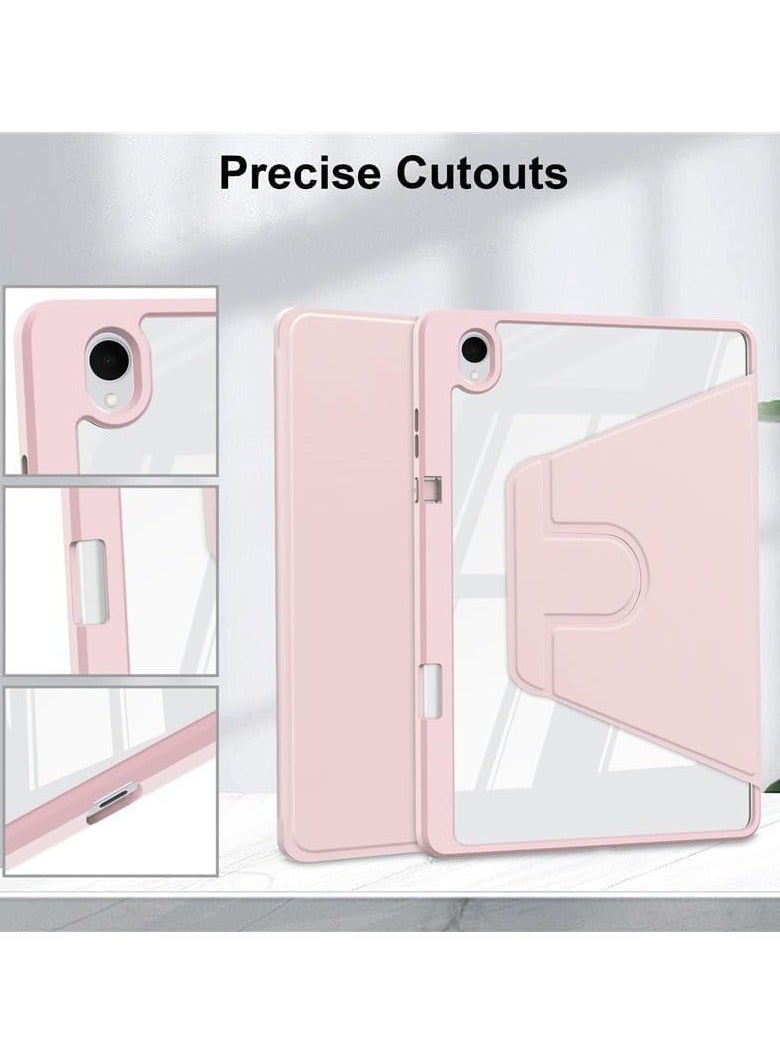 Case compatible with Samsung Galaxy Tab S11 11-inch 2025, transparent acrylic multi-angle hard PC case with stylus holder and protective stand, clear back panel, auto wake/sleep function. - Image 4