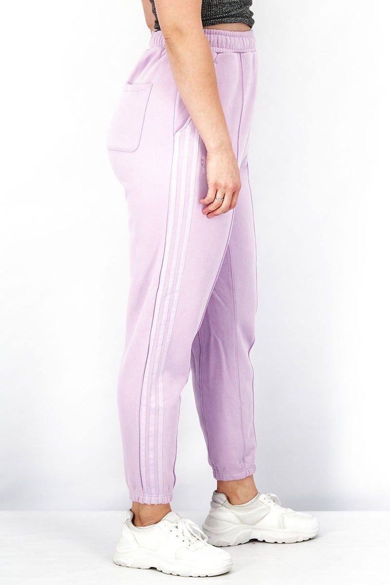 Adidas Women Sportswear Fit Pull On Drawstring Outdoor Sweatpants, Lavender - Image 3