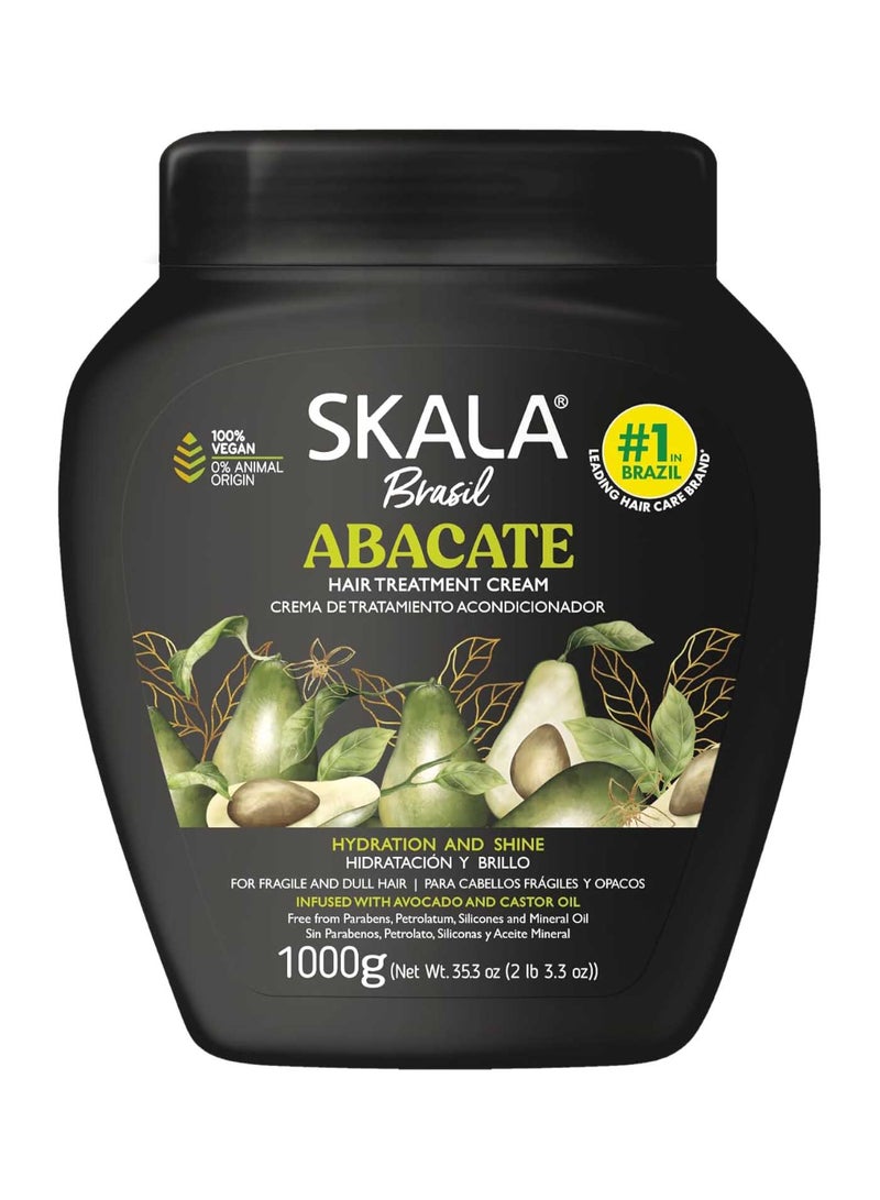SKALA Expert Avocado Cream And Castor Oil Moisturizer For Dull And Weak Hair I Hydration and Shine I 1000 g - Image 1