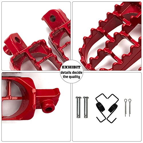 XINGWU Dirt Bike Footrest,Aluminium Footpegs Pedals,for XR50R PW50 CRF70 TW200 KLX110 CRF50 50cc 70cc 90cc 110cc 125cc TaoTao Motorcycle Part - Image 3