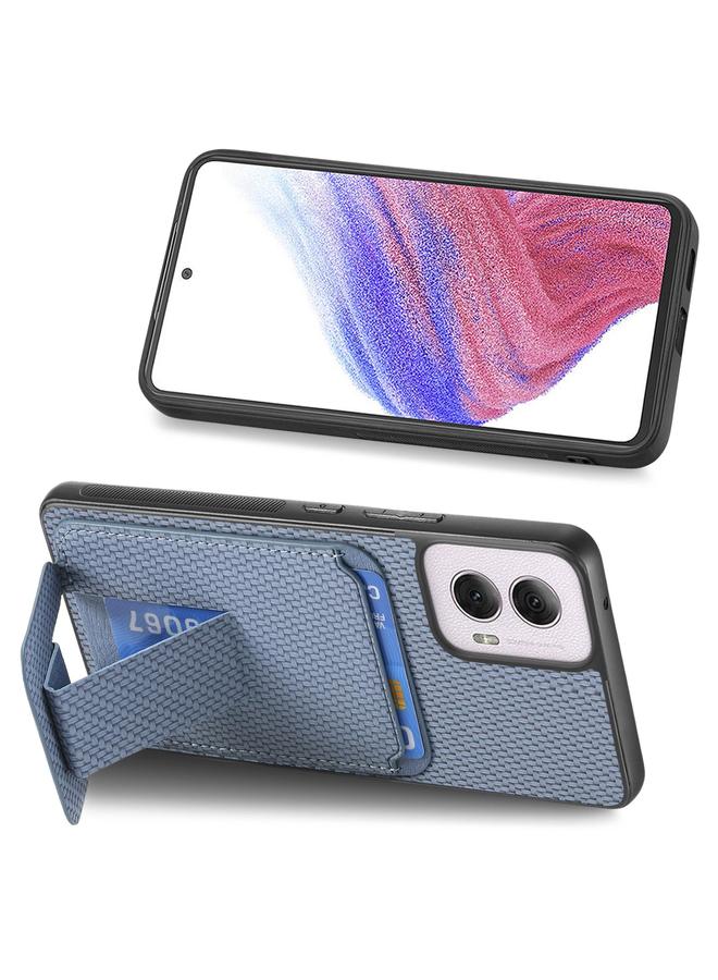 S-TOP Case For Motorola Moto G Power 5G 2024 Carbon Fiber Card Bag Fold Stand Phone Case - Image 5
