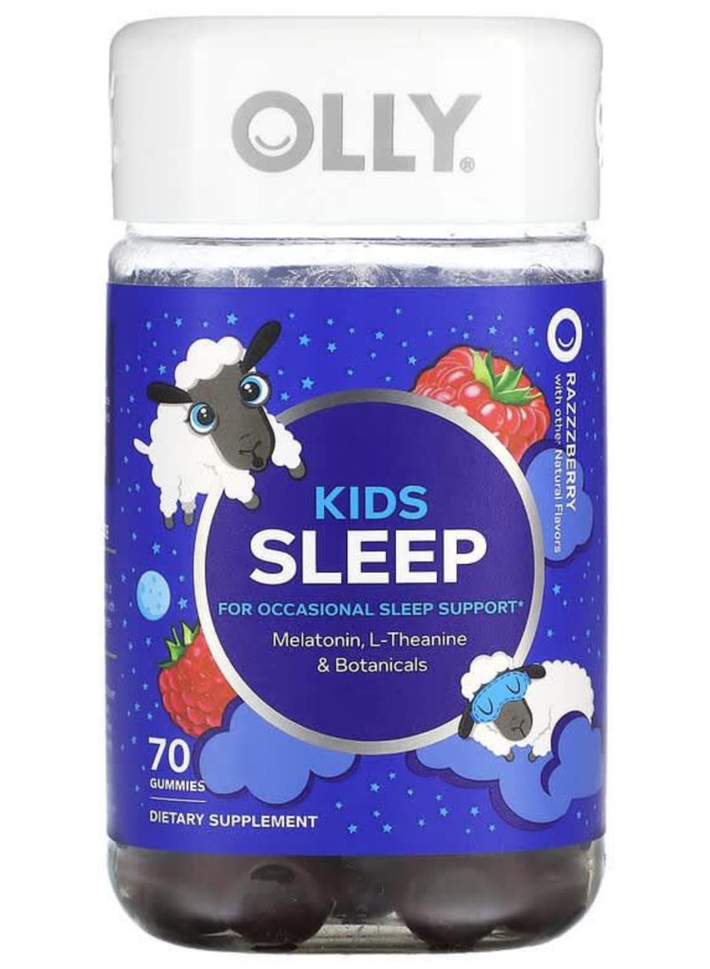 OLLY Kids Sleep, Razzzberry Flavor, 70 Gummies - Image 1