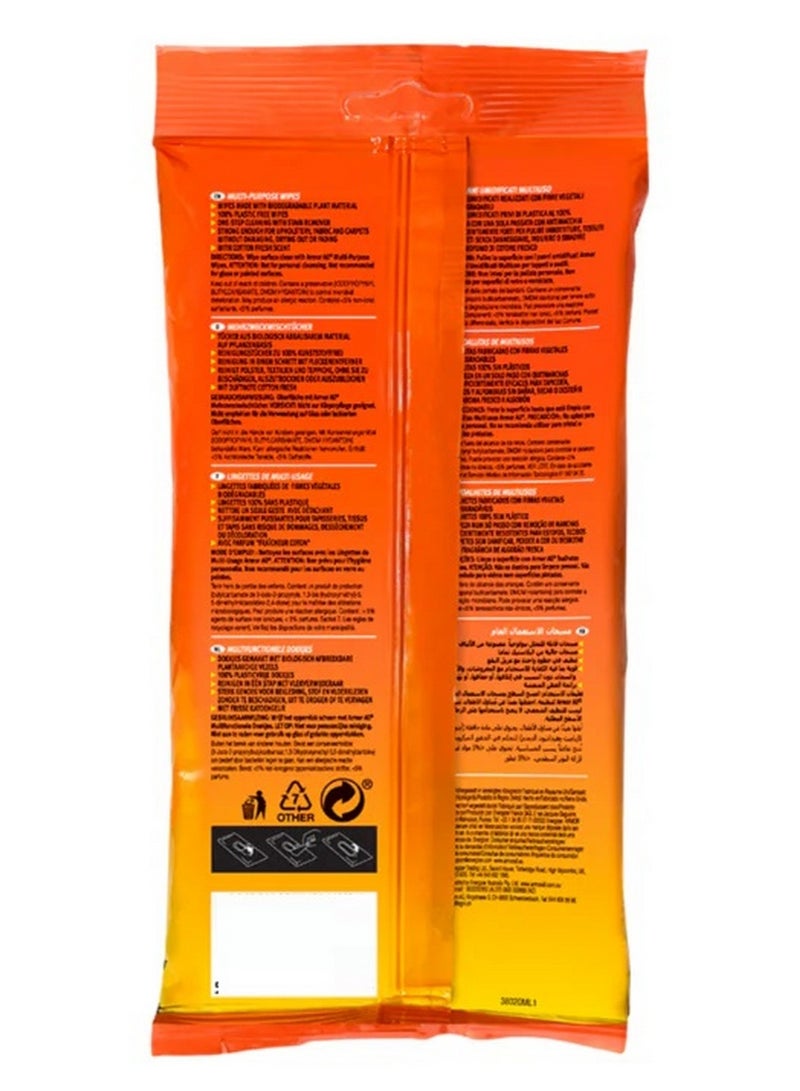 ARMOR ALL Multi Purpose Cleaning Wipes Stain Remover 20 Wipes - Image 2