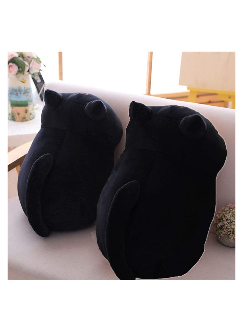 10Inch Black Cat Plush Pillow - Adorable Stuffed Animal Cushion for Kids & Women, Soft & Cozy for Sleeping & Hugging, Ideal Gift for All Ages 1PC  - Image 4