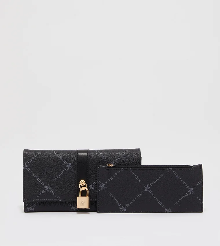 BEVERLY HILLS POLO CLUB Logo Printed Tri Fold Wallet