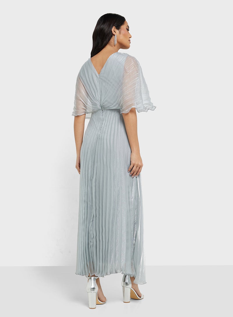 Khizana Pleated Chiffon Dress - Image 2