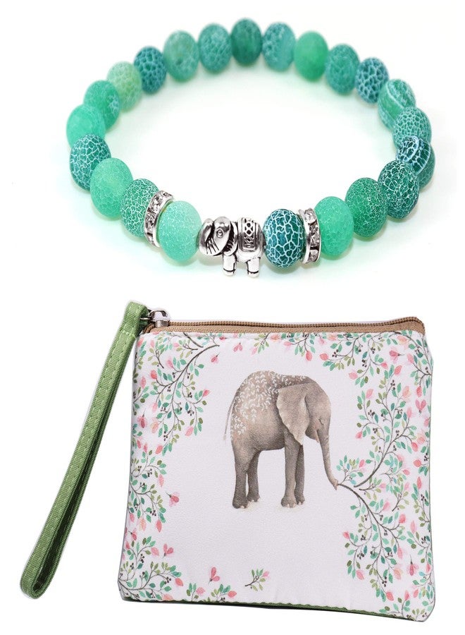 KimYoung Elephant Gifts (Elephant Coinpurse + Bracelet) Thanksgiving Gift Christmas Gifts - Image 1