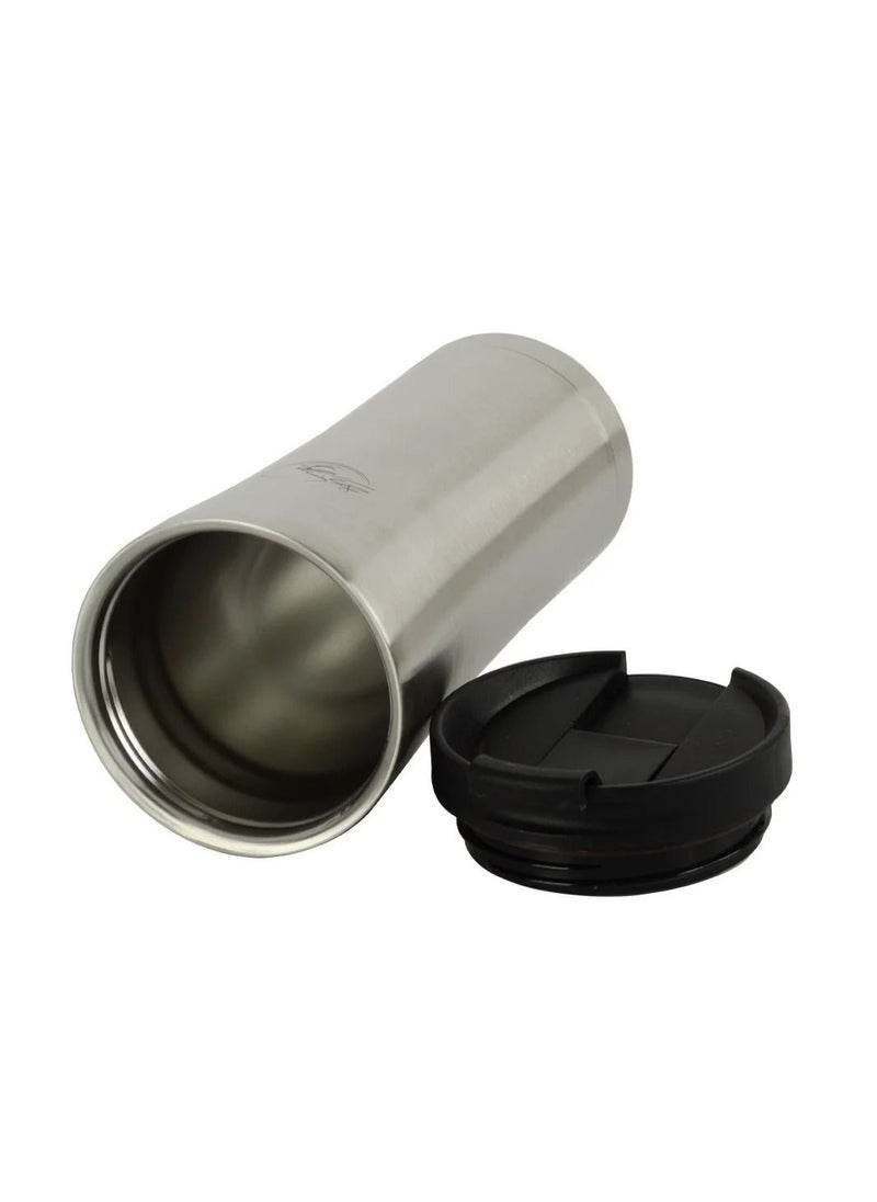 BASURRAH Vacuum Flask for Preservation of Heat, Steel, Silver Color, 400ML  - Image 3