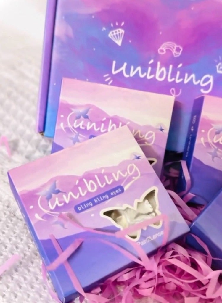Unibling Colored Contact Lenses Mystery Box, 5 Pairs of Lenses included, And Some Gifts Like Lenses Case Or Lenses Remover - Image 1