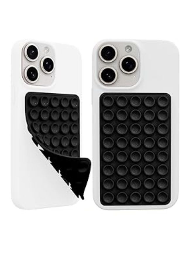 LEEKA Black Silicone Pad Double Side High-Quality Non-Slip Accessory for Secure Phone Mounting, Ideal for Stable Viewing and Hands-Free Use on Various Surfaces Pad - Image 4