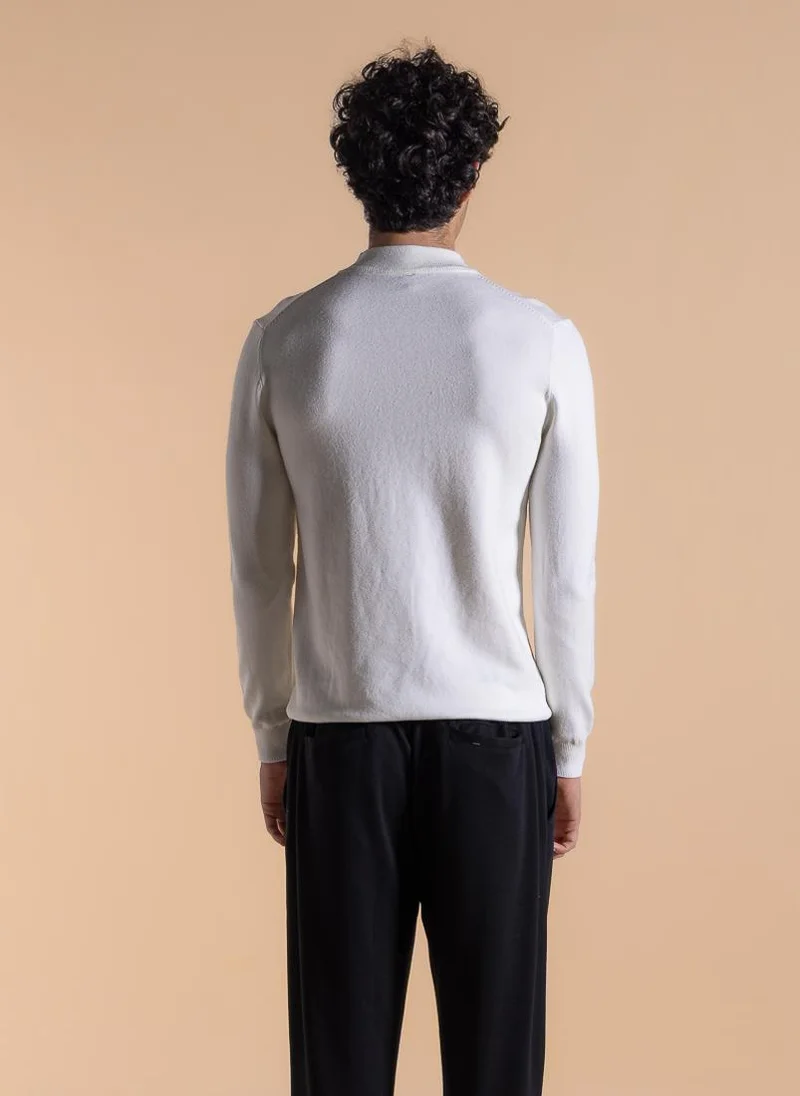 شايبس FINE KNIT MOCK NECK SWEATER
