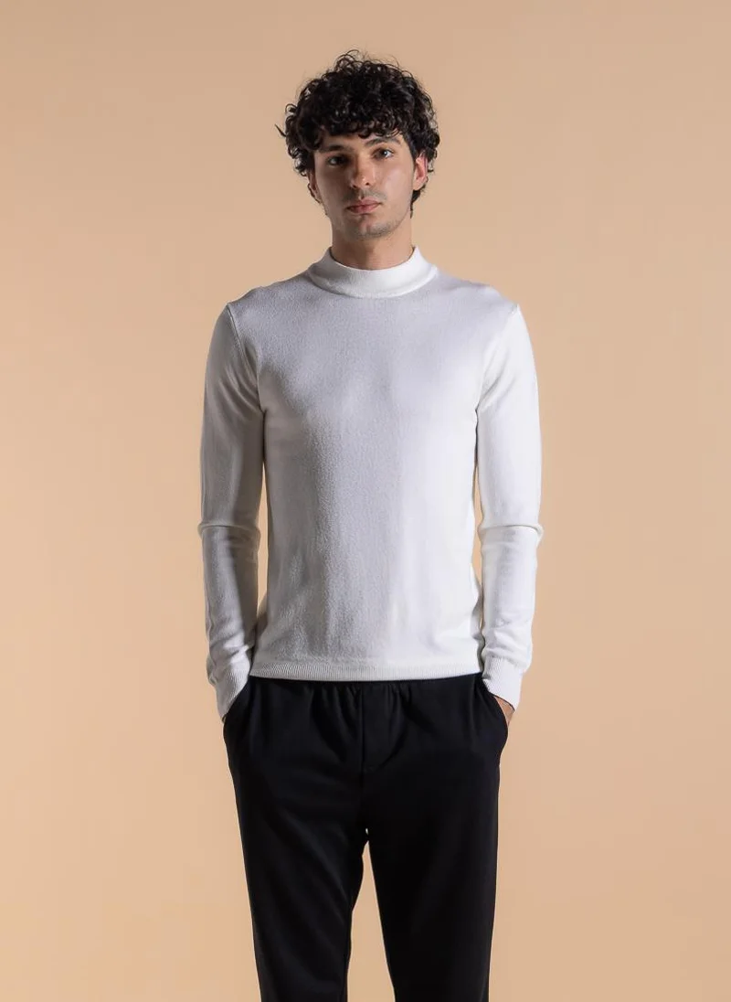 شايبس FINE KNIT MOCK NECK SWEATER