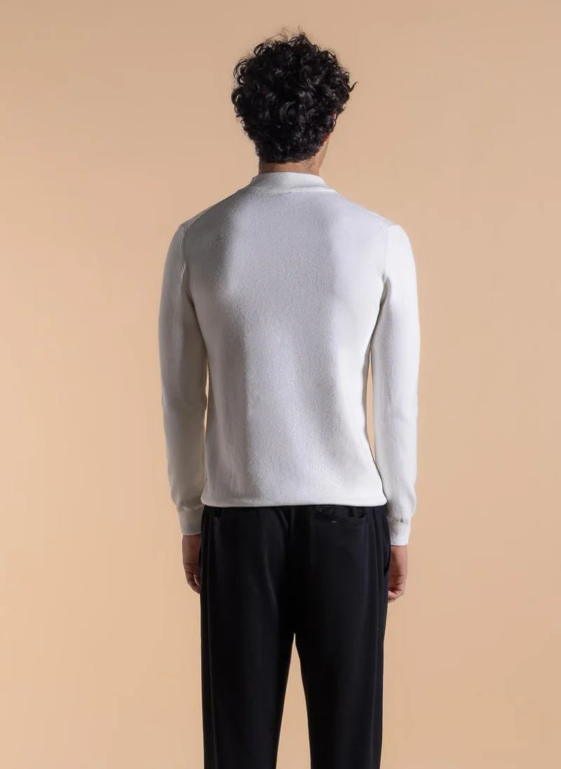 SHAPES FINE KNIT MOCK NECK SWEATER