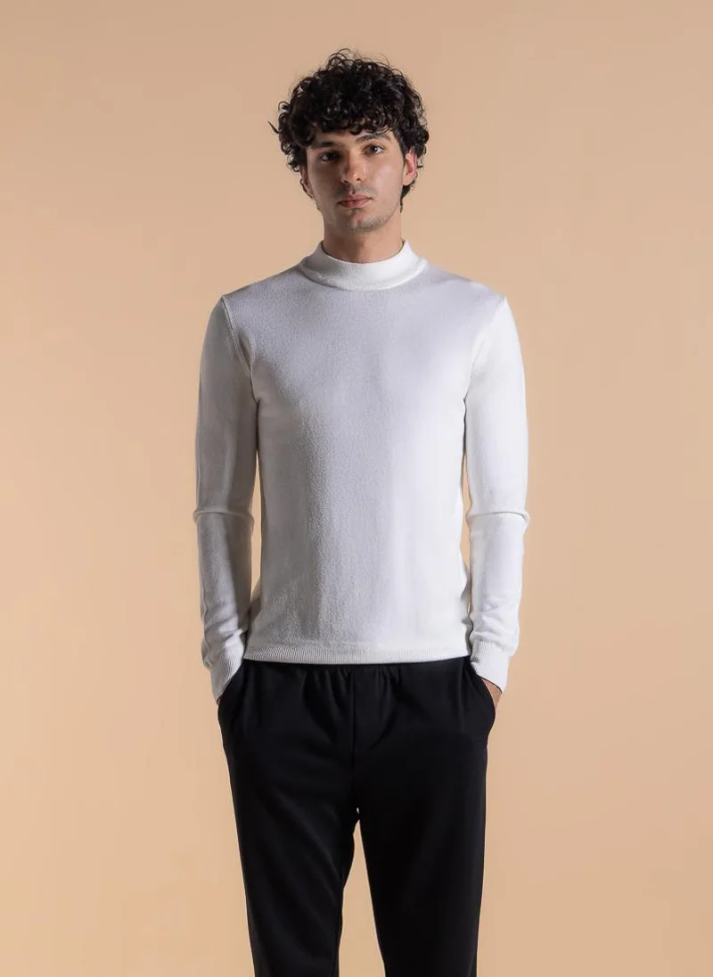 SHAPES FINE KNIT MOCK NECK SWEATER