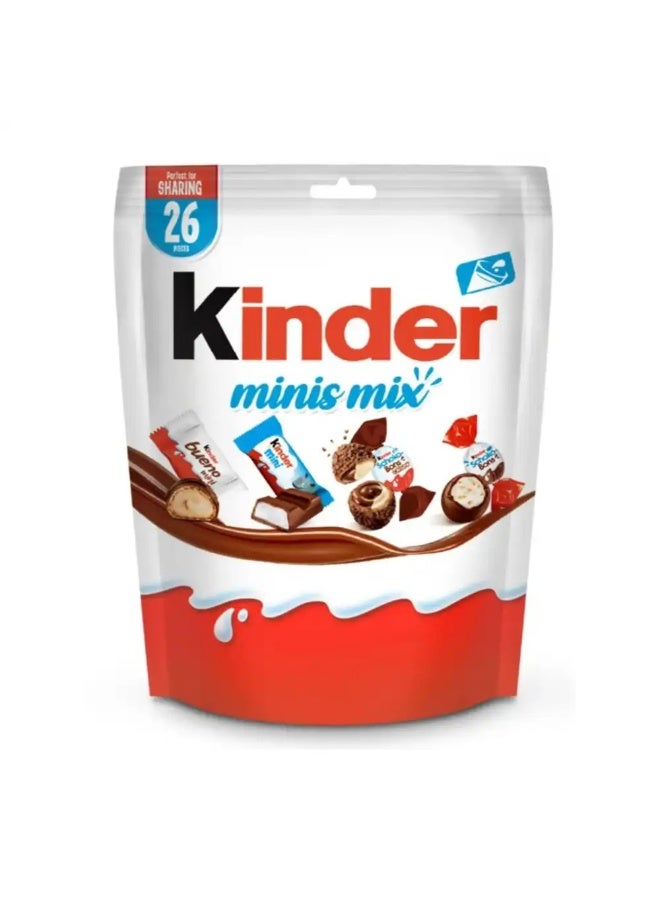 Kinder Mini Mix Assorted Chocolates Sharing Bag â€“ 26 Pieces - Image 1