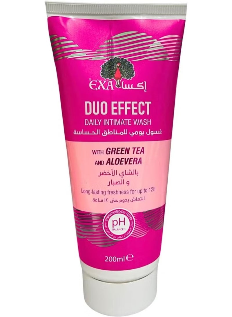 EXA Daily Intimate Cleansing Mousse Duo Effect With Green Tea And Aloe Vera 200ml