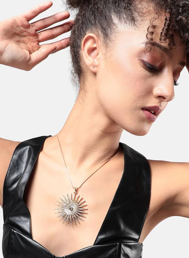 SOHI Sun Odyssey Artificial Pendant Necklace Jewellery