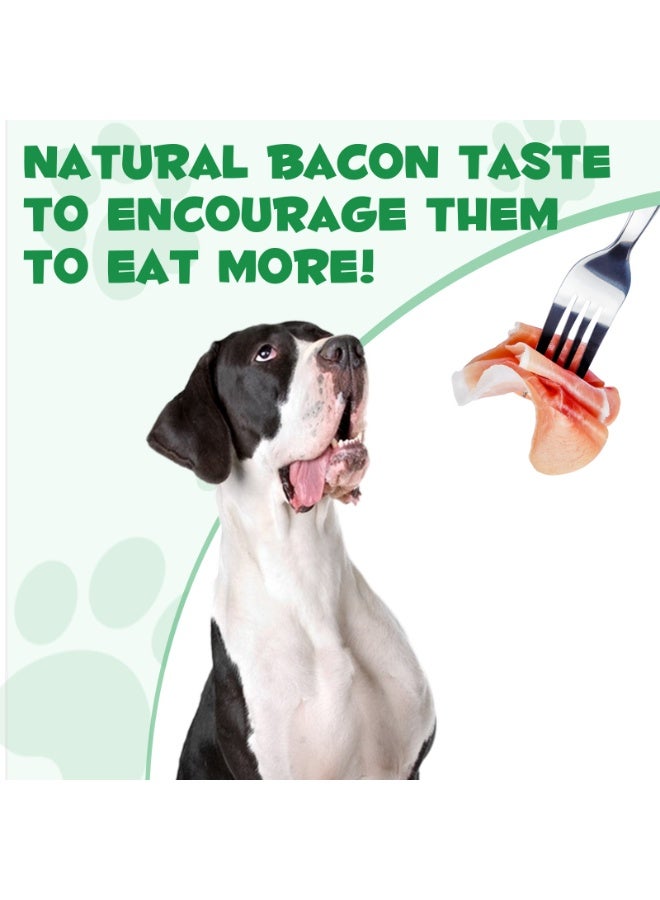 Oimmal Herbal De-Wormer with Probiotics for Dogs 60ml, Helps With Improve Digestion, Nutrient Absorption, Immunity Boost, Broad Spectrum Hook 100% Natural Dog Deworming Drops Easy Feeding with Bacon Flavour - Image 2