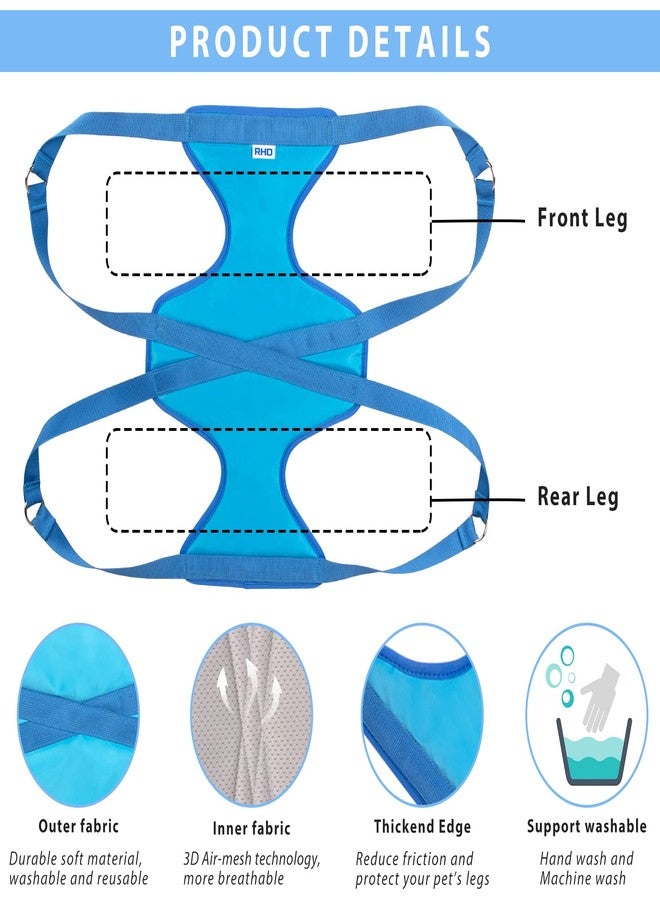RHD Dog Grooming Hammock Harness for Small Dog and Cats, Dog Grooming Sling, Pet Grooming Hammock, Pet Grooming Supplies Kit with Nail Clippers, Nail File, Pet Comb - Image 2