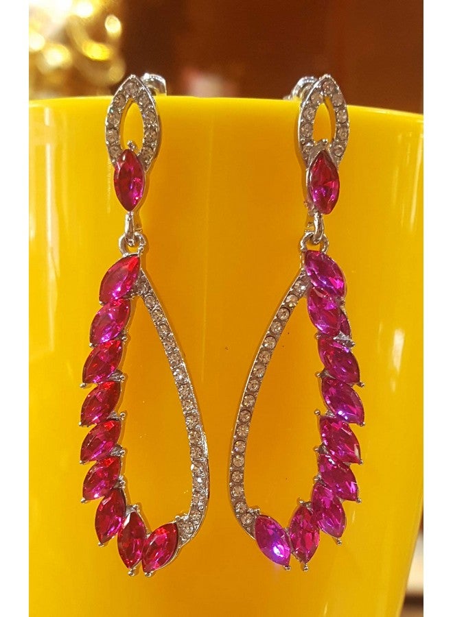 YouBella Jewellery Earings Fashion Earrings for Girls and Women (Pink) - Image 3