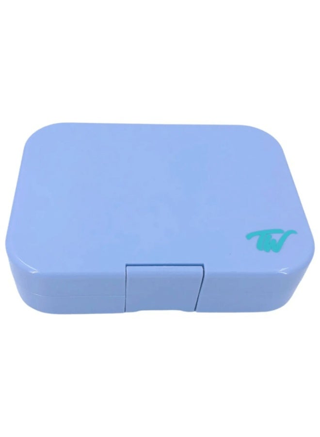 Tiny Wheel 6-Compartment Rectangular Bento Box for Kids Baby Blue - Image 3