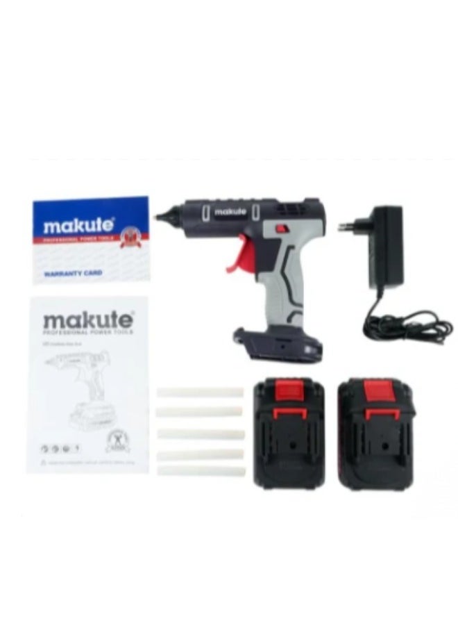 makute 20V Cordless Glue Gun, Hot Melt Glue Gun with 2 Battery for a Wide Variety of Bonding Applications (CGL001-2B)  - Image 5