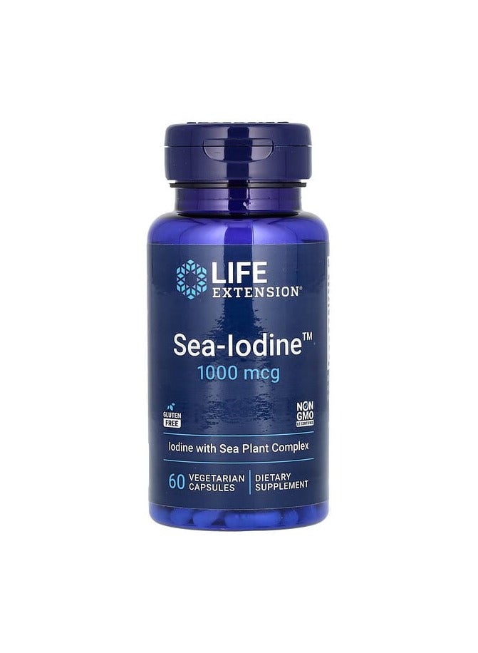سي-أيودين، 1000 ميكروغرام، 60 كبسولة نباتية