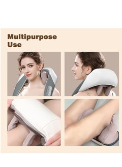 PENG GENERAL Shiatsu Neck and Shoulder Massager with Heat for Pain Relief Deep Tissue, Massage at home for Muscle Relaxation (Grey)  - Image 5