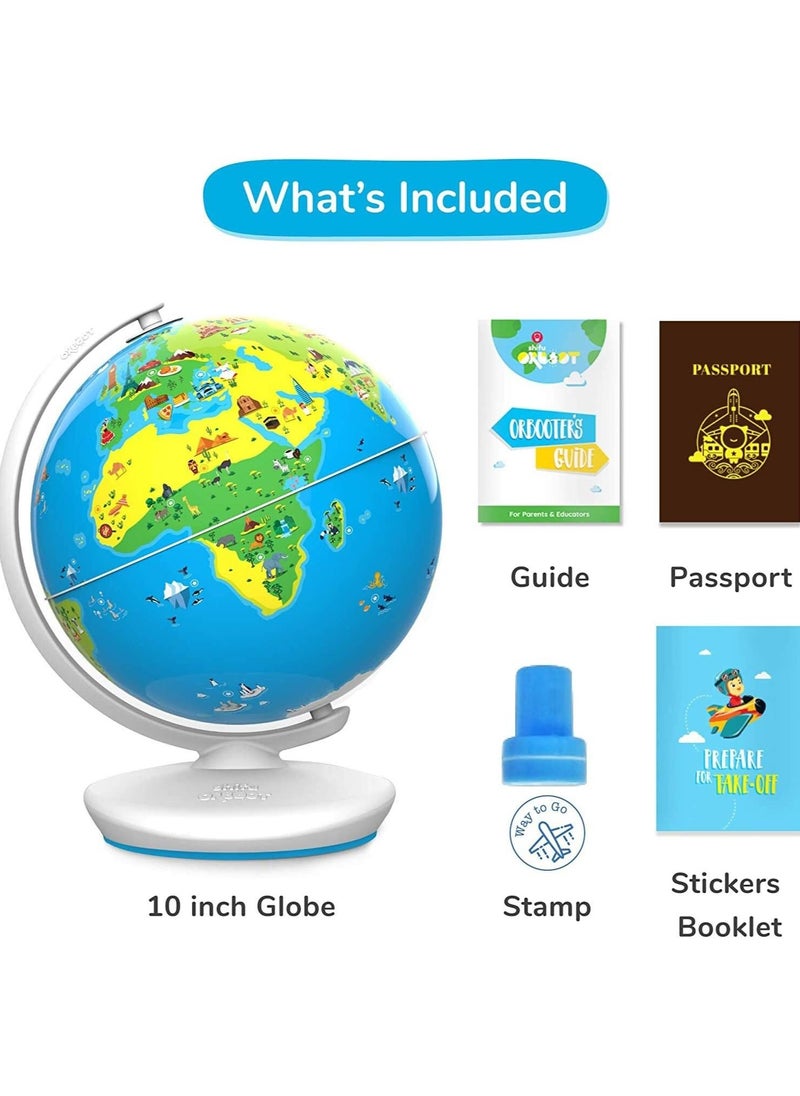 Educational Globe for Kids - Orboot Earth (Globe + App) Interactive AR World Globe | 400 Wonders, 1000+ Facts
