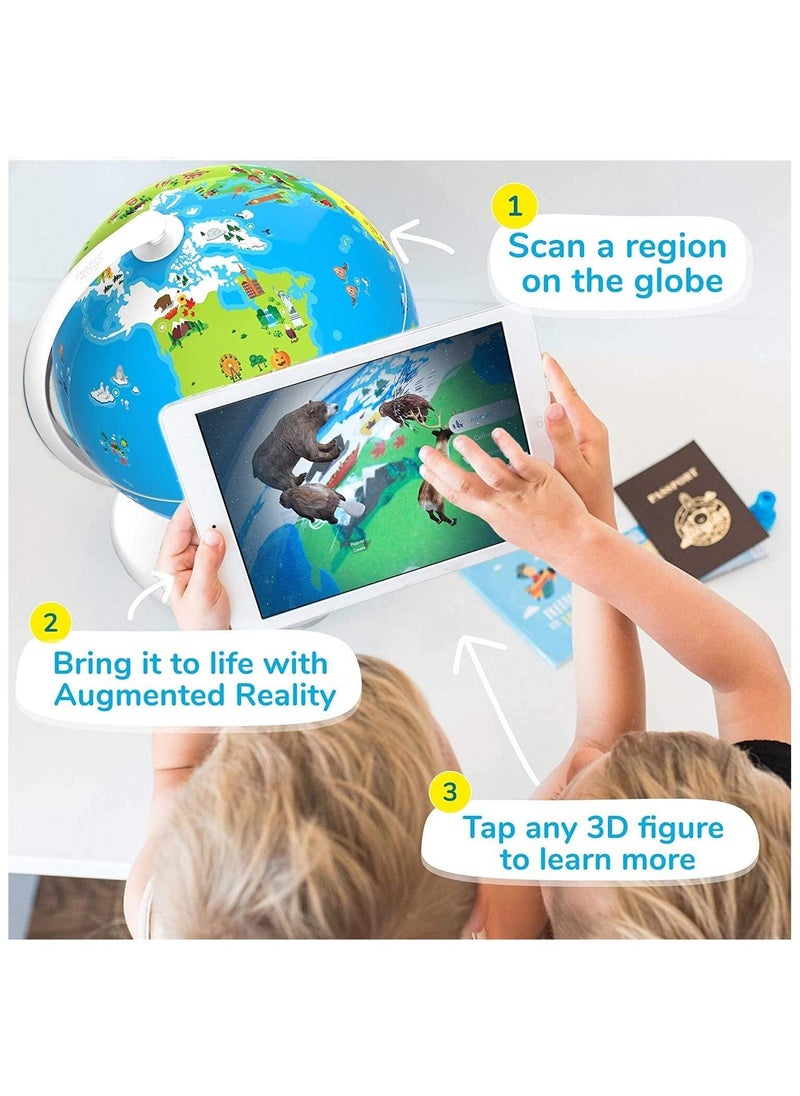 Educational Globe for Kids - Orboot Earth (Globe + App) Interactive AR World Globe | 400 Wonders, 1000+ Facts