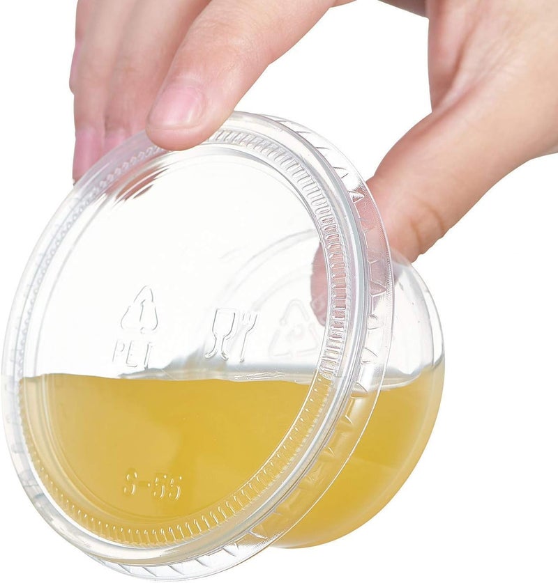 V4L Plastic Transparent Takeout Food Containers Food Storage Containers With Lids Freezer Safe | Meal Prep | Microwavable Dishwasher | Leakproof | BPA Free (100ml Pack of 50) - Image 2