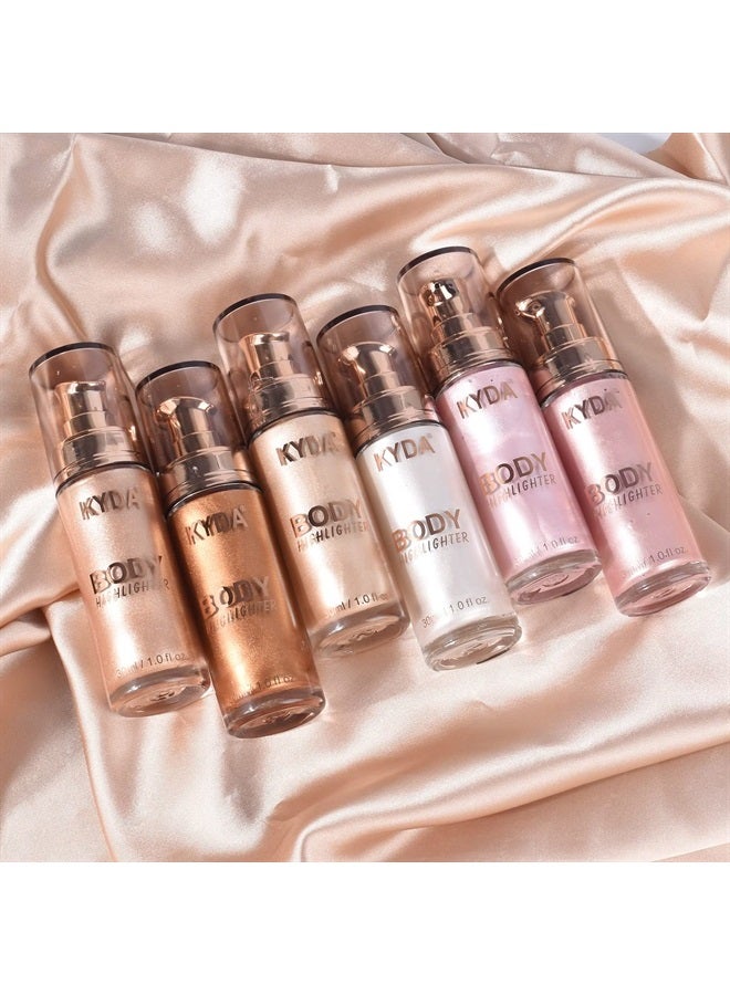 KYDA Body Luminizer, Waterproof Moisturizing and Glow For Face & Body, Radiance All In One Makeup, Face Body Glow Illuminator, Body Highlighter 1fl.oz.-106 Sunset Shine