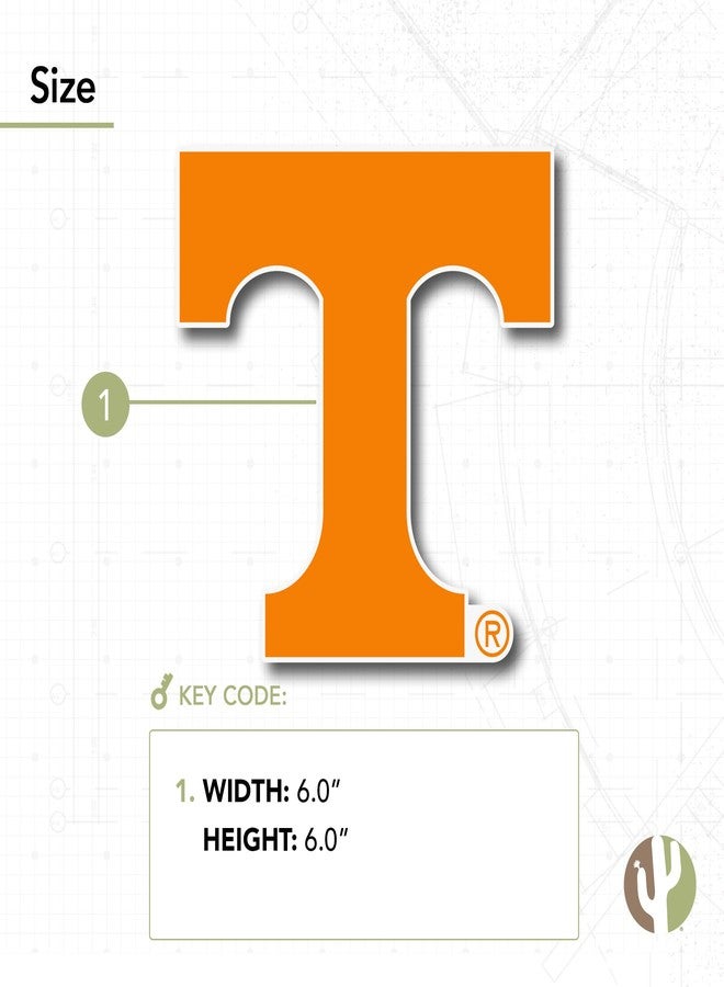 Desert Cactus University of Tennessee UT Vols Volunteers Vinyl Decal Laptop Water Bottle Car Scrapbook Sticker (IND 1) - Image 3