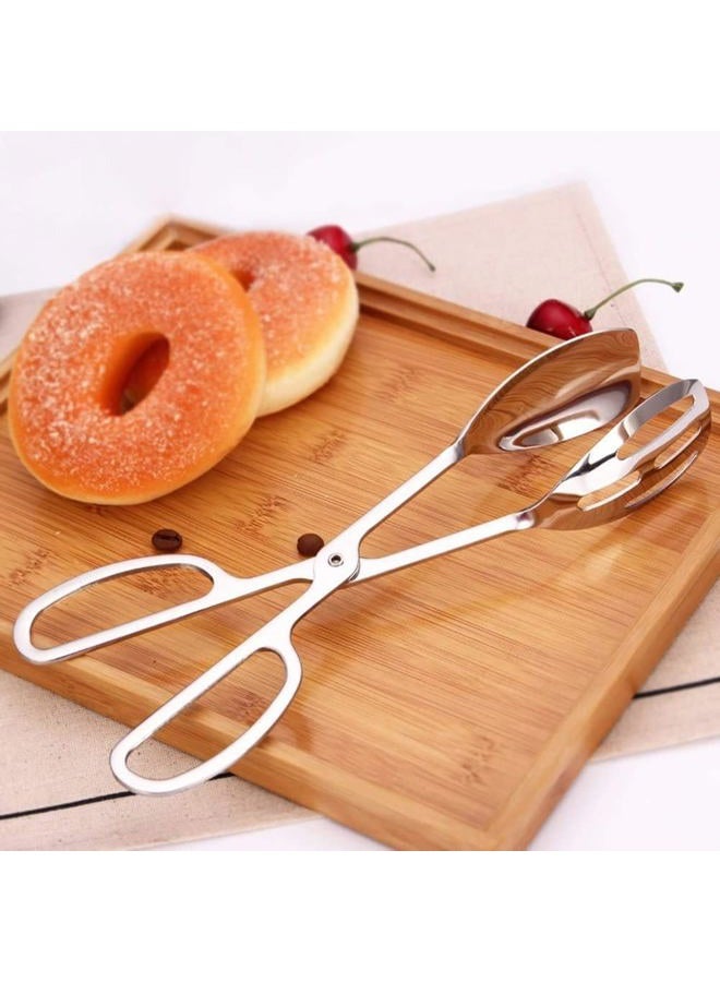 KEBE 2-PACK Stainless Steel Buffet Party Catering Serving Tongs Thickening Food Clip Salad Tongs Cake Clip Bread Clip - Image 4