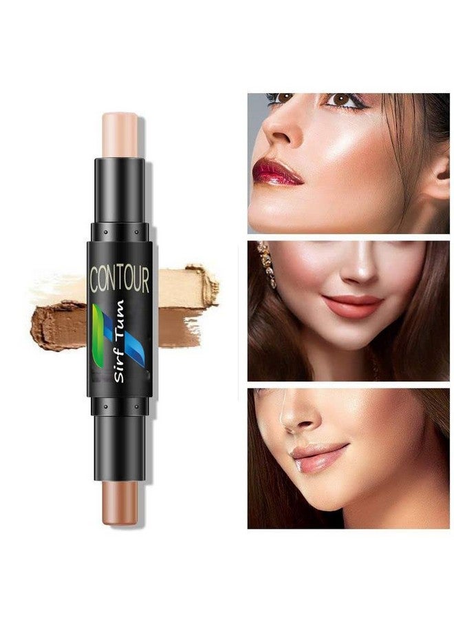 SIRF TUM 7Highlighter and Contour Stick Highlighter (cream)+SIRF TUM - Lip Balm Lip Care for Women & Girls Cherry Natural - Image 2