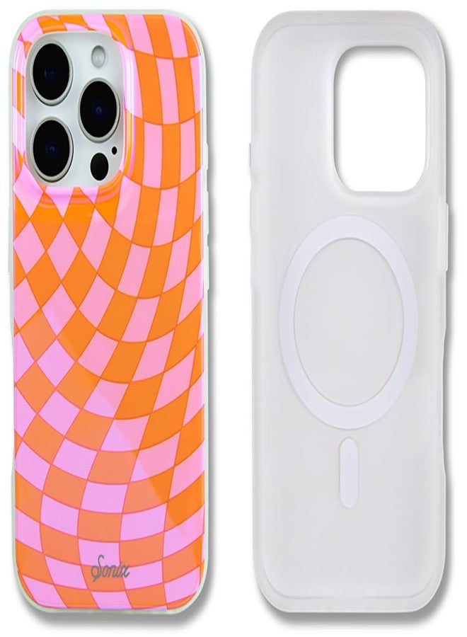 سونيكس جراب سونيكس لهاتف آيفون 16 برو | متوافق مع ماج سيف | مُختبر ضد السقوط من ارتفاع 3 أمتار | لون وردي فاتح - Image 1