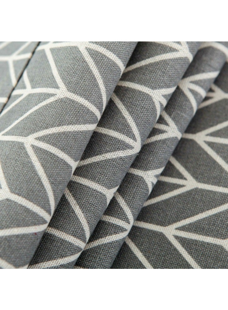 Arabest Microwave Dust Proof Cover, Microwave Oven Accessory Protective Cover, with Side Storage Pockets, Cotton Linen Dust Proof & Oil Resistant, for Kitchen Appliances, 30x90cm (Grey Arrow) - Image 3