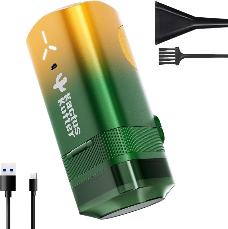 KACTUSKUTTER K2 Pro Electric Kitchen Grinder Automatic 3g Portable Spice Mill, Battery Powered Rechargeable Grinder For Kitchen Grinding up to 3 Grams - Gradient Green - Image 1