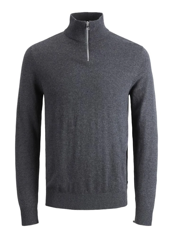 JACK & JONES Jjeemil Knit Half Zip Sweatshirt