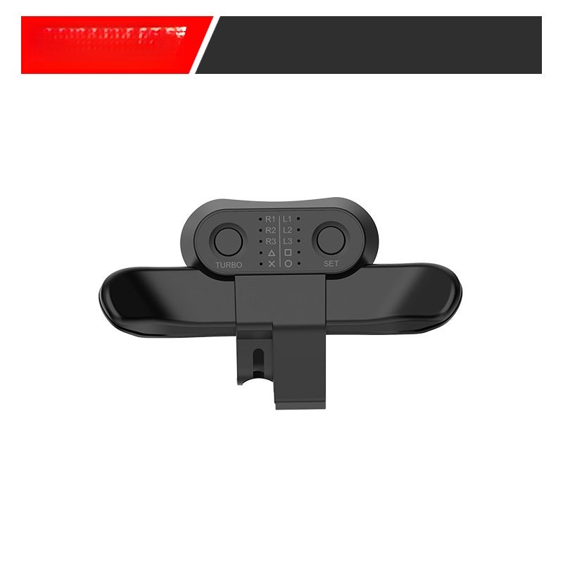 PS4 wireless handle back clip back button PS4 gamepad expander mapping Turbo burst function black - Image 1
