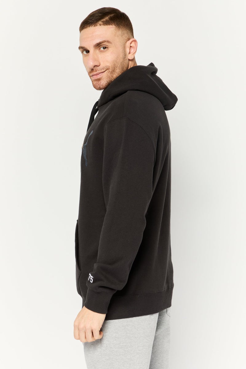 PUMA Men Sportswear Fit Embroidered Logo Long Sleeves Outdoor Sweatshirt, Black  - Image 2